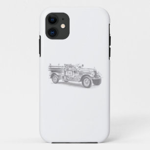 Case-Mate iPhone Case dessin au crayon vintage pour camion à feu