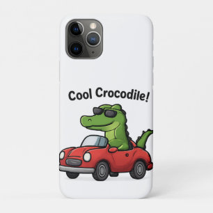 Case-Mate iPhone Case Dessin de crocodile cool dans les lunettes de sole