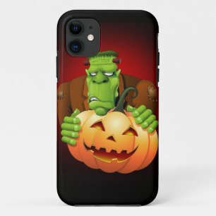 Case-Mate iPhone Case Dessin de Frankenstein Monster avec Citrouille