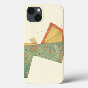 iPhone 13 Case Dessin de kimono demi-fini