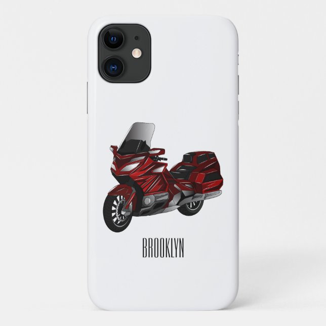Coques Case-Mate iPhone Dessin de moto de tourisme (Dos)