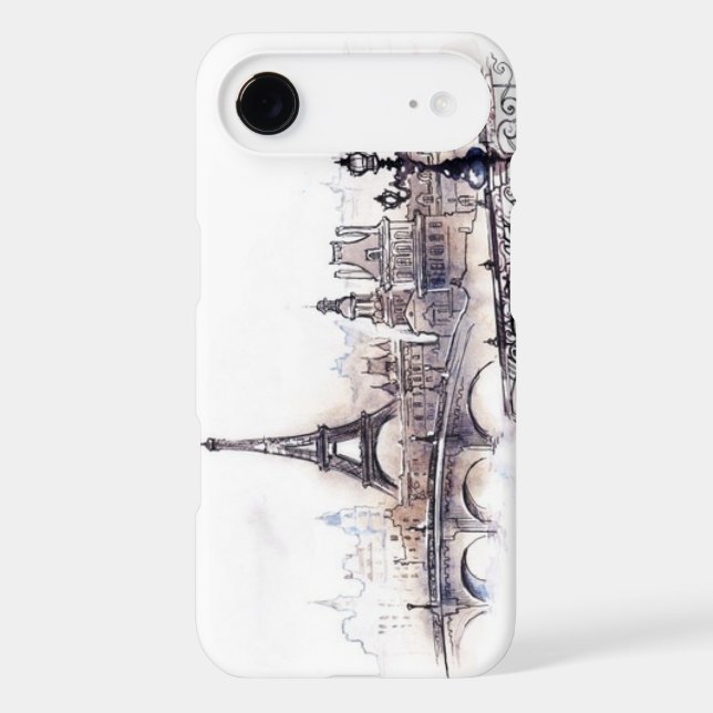 Coques Case-Mate iPhone Dessin de Paris (Verso)