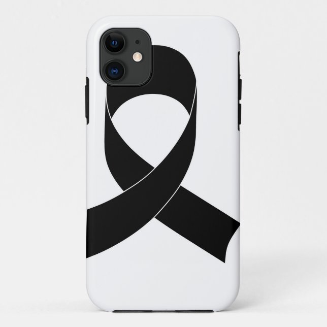 Coques Case-Mate iPhone Dessin de ruban noir (Dos)
