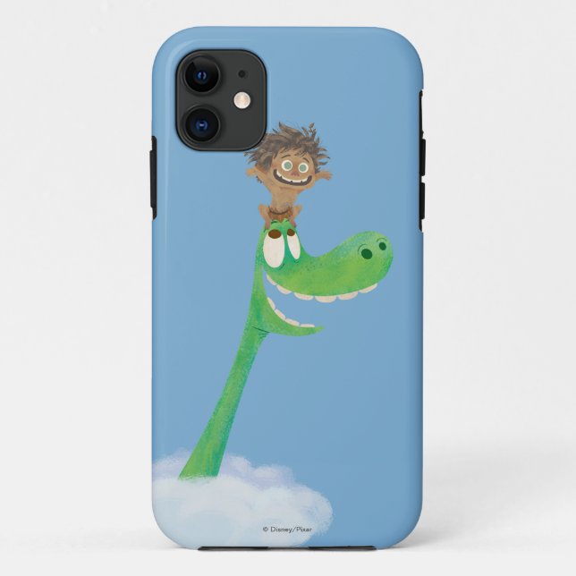 Coques Case-Mate iPhone Dessin de Spot et Arlo dans les nuages (Dos)