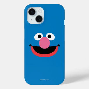 Coque Pour iPhone 15 Dessin de visage de Grover