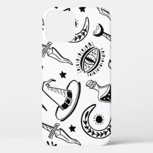 Case-Mate iPhone Case Dessin d'encre magique Motif sans couture
