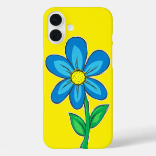 Coques iPhone 16 Plus Dessin d'illustration de fleur rétro