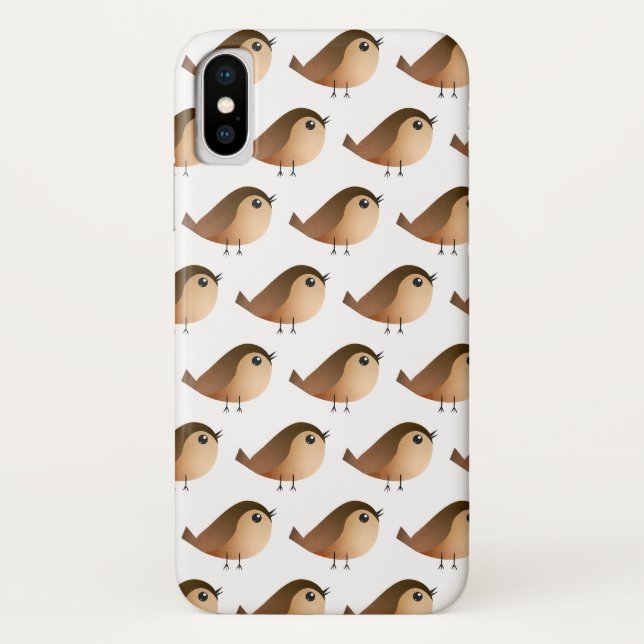 Coques Case-Mate iPhone Dessin d'Oiseau de Bruant (Dos)