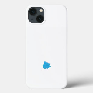 Case-Mate iPhone Case dessin d'une fleur bleue sur un arrière - plan bla