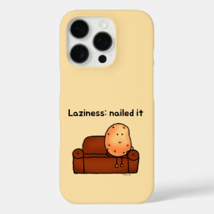Coques iPhone 16 Pro Dessin humoristique de patate paresseuse