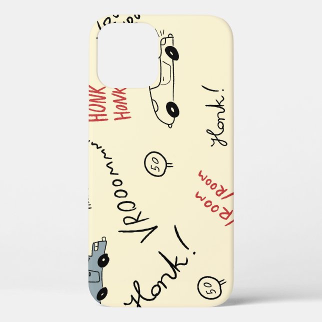 Coques Case-Mate iPhone Dessins de voiture sans couture : Feuille enfant (Verso)