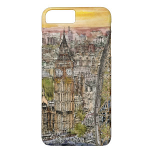 Coques Pour iPhone Destinations   Aquarelle Big Ben & London Eye