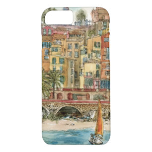 Etui iPhone Case-Mate Destinations   Watercolor Beach & Bâtiments