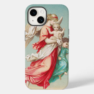 Coque Pour iPhone 14 Deux anges portent un petit enfant