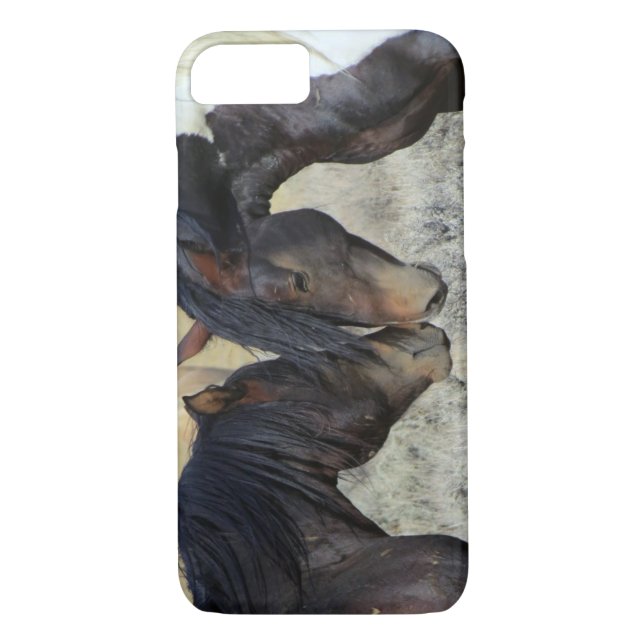 Coques Case-Mate iPhone Deux Chevaux Brown Sauvages Étonnants (Dos)