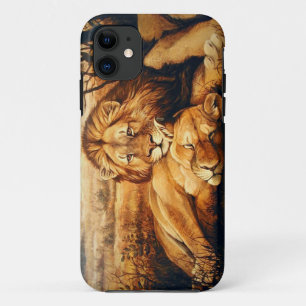 Etui iPhone Case-Mate Deux couples de lion