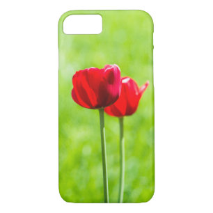 Coque Case-Mate Pour iPhone Deux fleurs rouges de tulipe