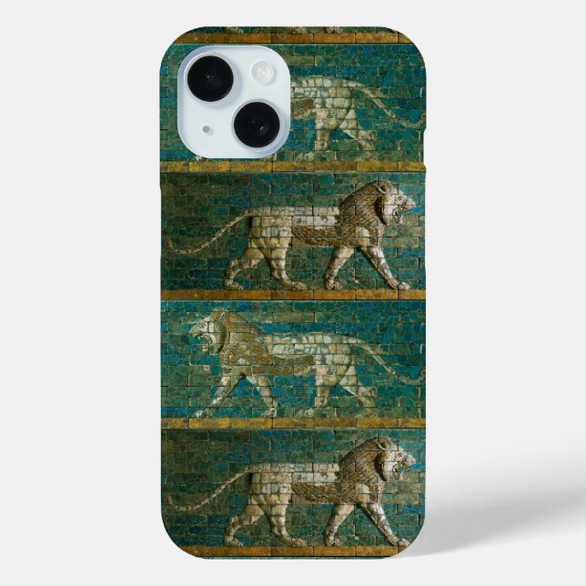 Coques Case-Mate iPhone DEUX LIONS BABYLONIENS Art antique assyrien (Verso)