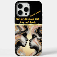 Deux silhouettes qui fusionnent en harmonie.