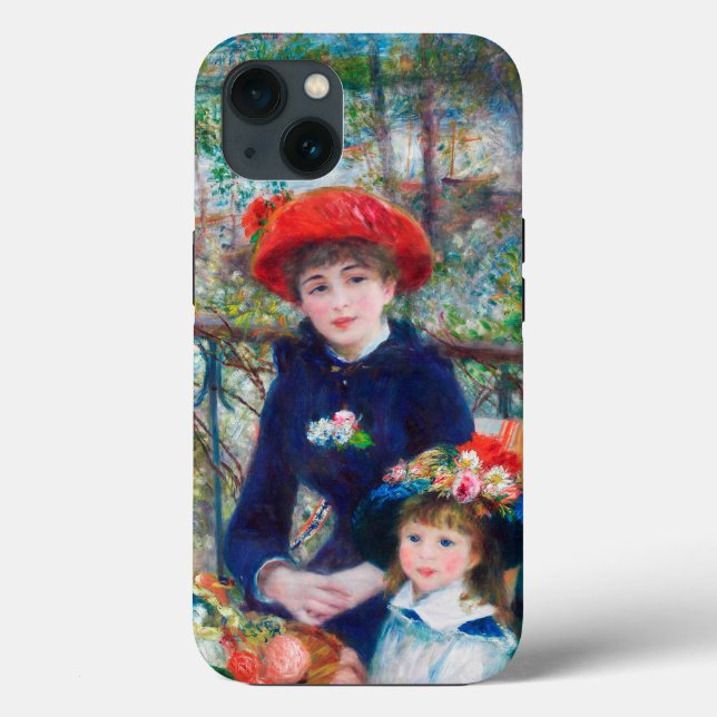 Coques Case-Mate iPhone Deux Soeurs (En Terrasse) Pierre Auguste Renoir (Verso)