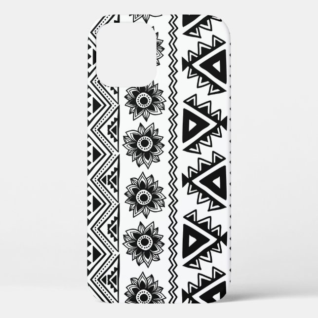 Coques Case-Mate iPhone Deuxième ethnie tribale, motif sans coutures. (Verso)