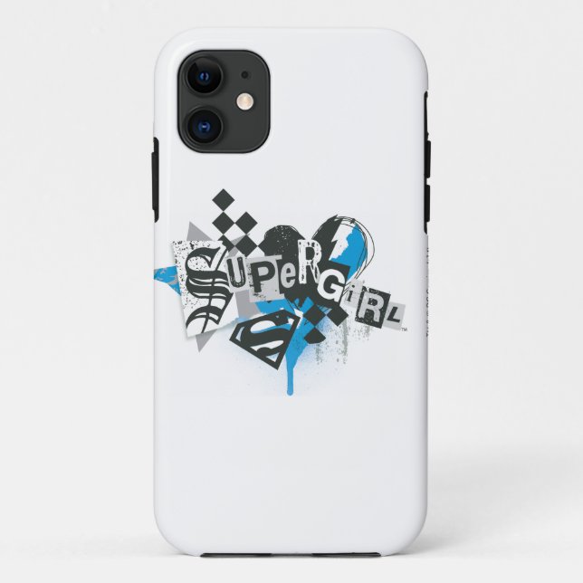Coques Case-Mate iPhone Déversements et éclaboussures de supergirl (Dos)