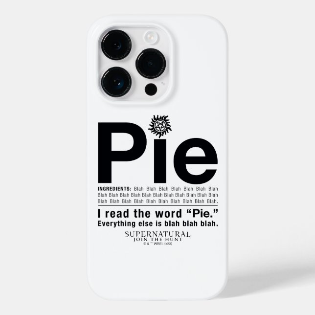 Coques Case-Mate iPhone Devis surnaturel "à tarte" (Verso)