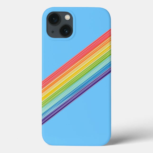 Coques Case-Mate iPhone Diagonale arc-en-ciel Coque-coque iphone Mate (Verso)