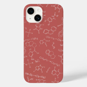 Coque Pour iPhone 14 Diagramme de chimie conception rose pâle