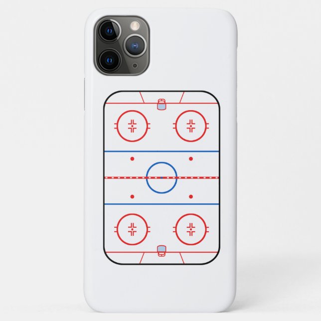 Coques Case-Mate iPhone Diagramme de la patinoire Hockey Jeu Compagnon (Dos)