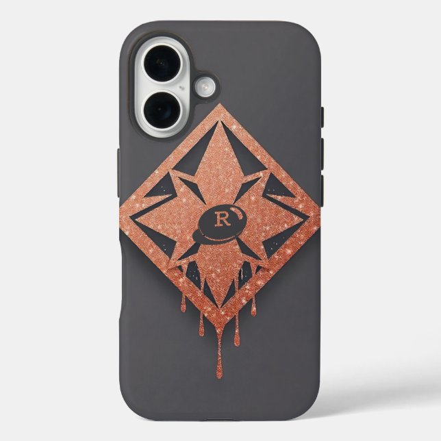 Coques Case-Mate iPhone Diamant Rose métallique (Verso)
