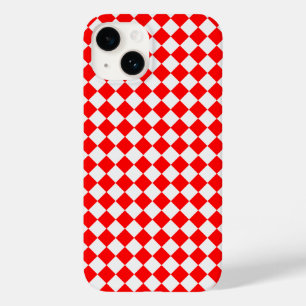 Coque Pour iPhone 14 Diamant rouge et blanc Motif par STaylor
