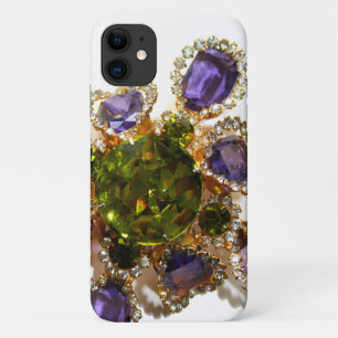 Case-Mate iPhone Case Diamants d'améthyste violet Emeralds bijoux