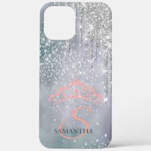 Case-Mate iPhone Case Diamants de Parties scintillant d'argent Tiara Hol