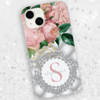 Diamants Monogramme Roses roses rose Sparkly Bling