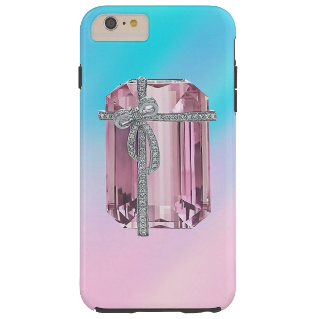 Coques Case-Mate iPhone Diamants verts roses (Dos)