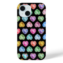 Diamond Heart Aquarelle Motif mignon Pastel Girly