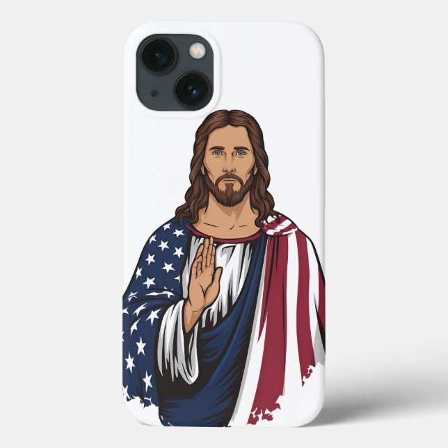 Coques Case-Mate iPhone Dieu bénisse l'Amérique (Verso)
