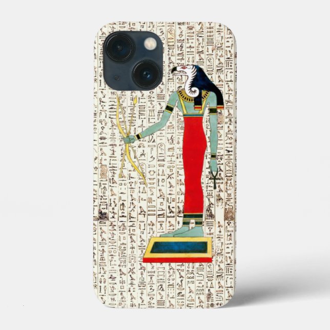 Coques Case-Mate iPhone Dieu égyptien antique Geb Hiéroglyphics Design (Verso)