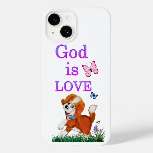 Coques Case-Mate iPhone Dieu est amour (Verso)