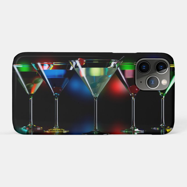 Coques Case-Mate iPhone Différents cocktails dans des lunettes à martini é (Dos (Horizontal))