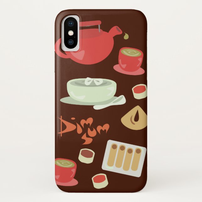 Coques Case-Mate iPhone Dim Sum Yum Cute Kawaii Motif d'amour alimentaire (Dos)