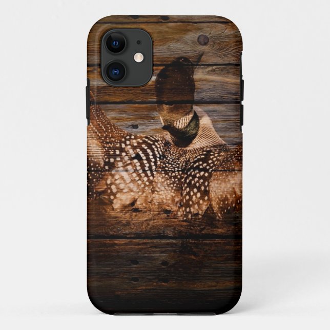 Coques Case-Mate iPhone Dingue en bois d'oiseaux aquatiques de pays (Dos)