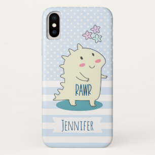Case-Mate iPhone Case Dino Jaune mignon avec des étoiles joyeuses