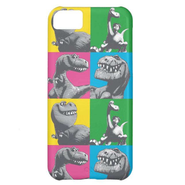 Coques Case-Mate iPhone Dino Silhouette Quatre Carrés (Dos)