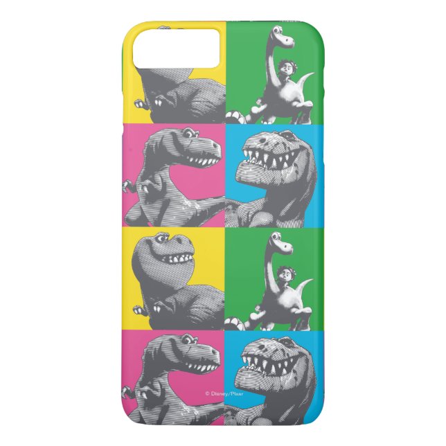 Coques Case-Mate iPhone Dino Silhouette Quatre Carrés (Dos)