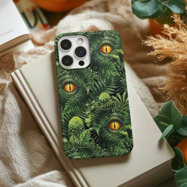 Coques Case-Mate iPhone Dinosaur Eyes Green Plants Ancient Creature Art (Créateur téléchargé)