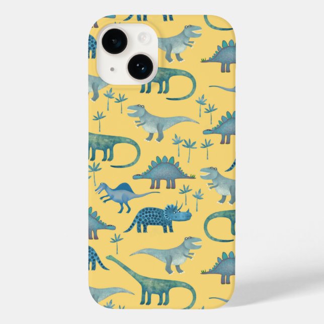 Coques Case-Mate iPhone Dinosaur Motif Jaune (Verso)