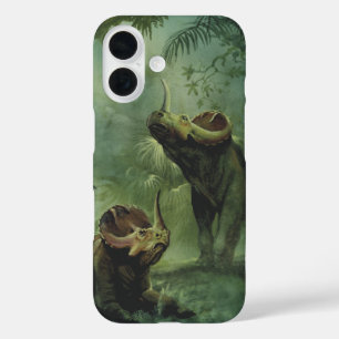 Coque Pour iPhone 16 Dinosaures vintages, Centrosaurus dans la jungle