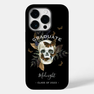 Coque Pour iPhone 14 Pro Diplôme de crâne gothique